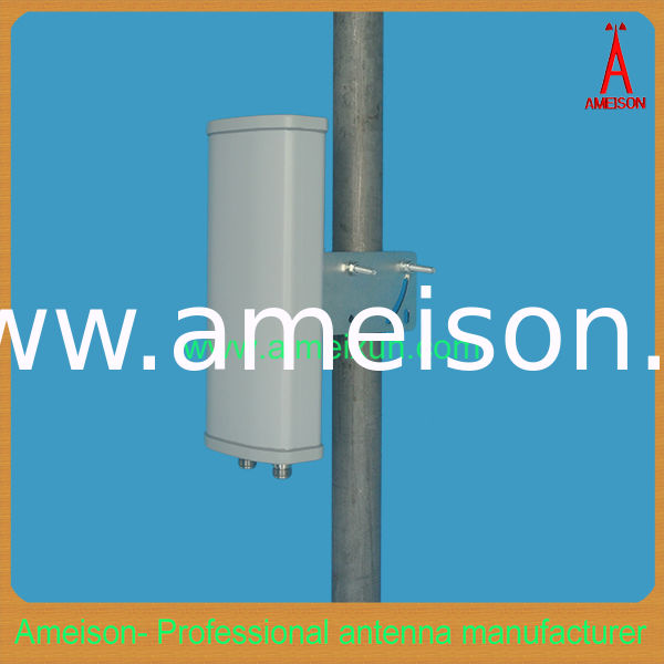 Ameson 2.4GHz 2x15dBi 65 Degrees Dual Polarized WiFi WLAN Panel Antenna